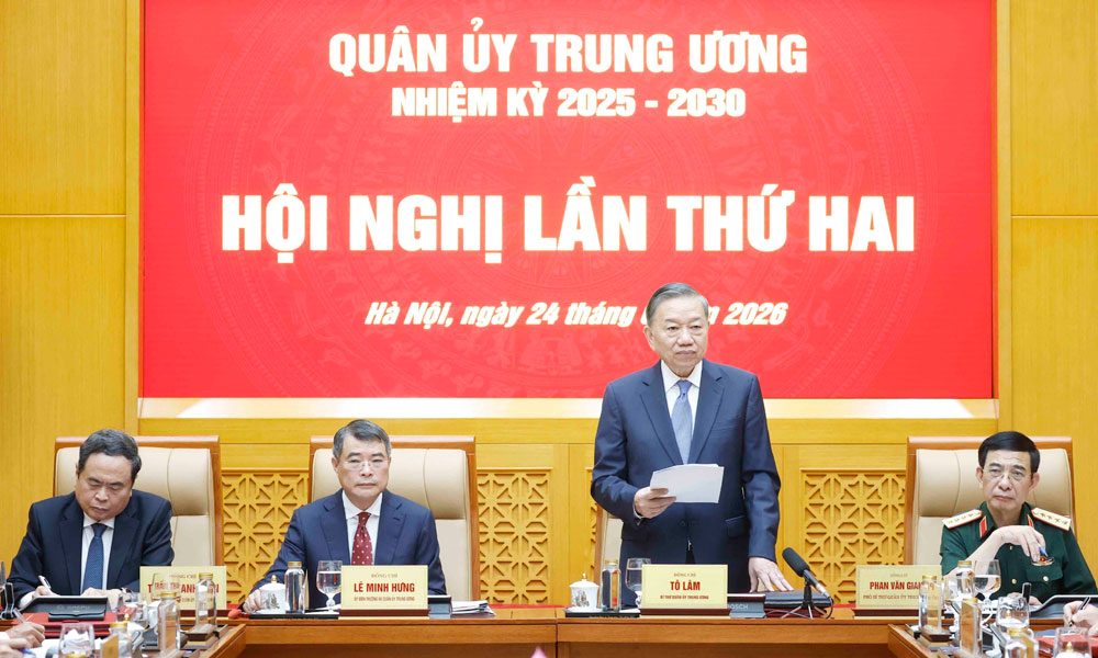 Tổng Bí thư, Chủ tịch nước Tô Lâm phát biểu chỉ đạo.